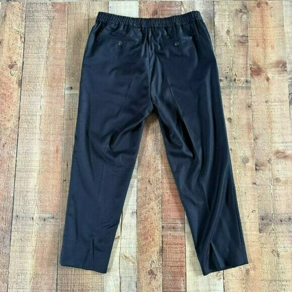 Ami Alexandre Mattiussi Black Elastic Waist Dress Pants Size 42 - Picture 8 of 10